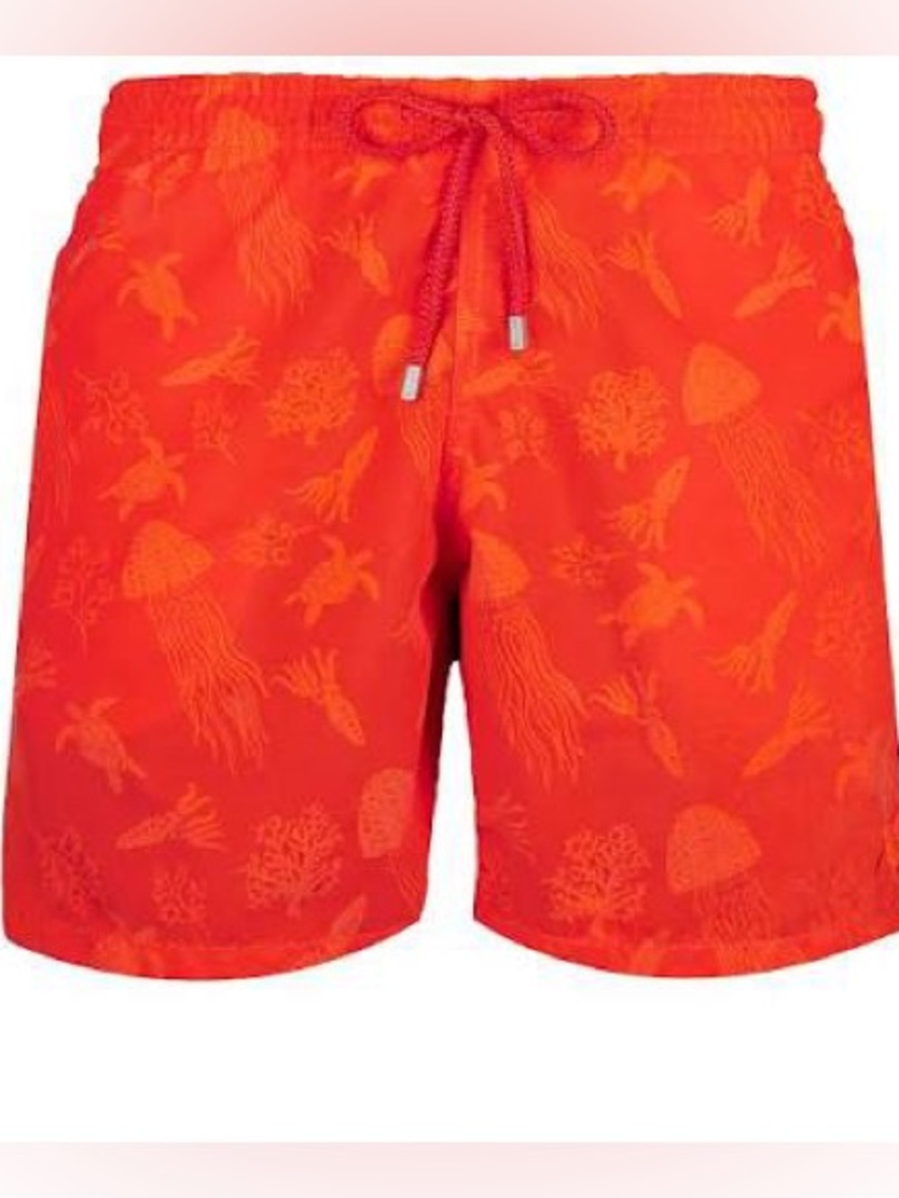NEW Vilebrequin MOOREA Swim Trunks 🩳 Patterned when wet MEDLAR Orange MEDIUM